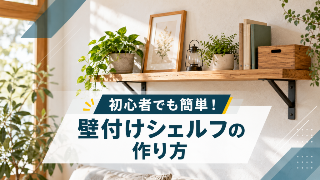 DIY初心者でも簡単！木の壁付けシェルフの作り方｜おしゃれな収納棚を手作りしよう(13)